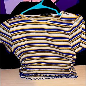 Women’s crop Stripe Tee